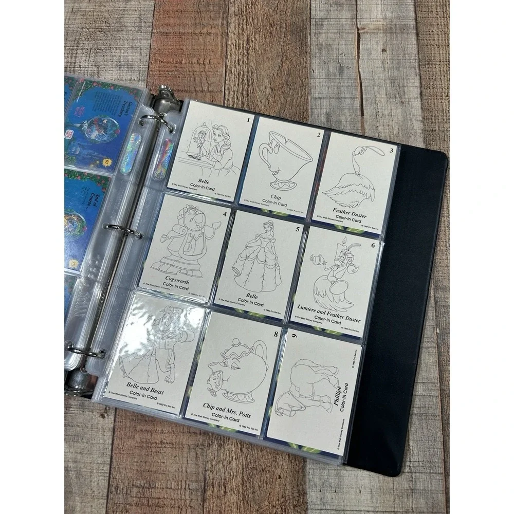 1992 Pro Set Disney Beauty and the Beast Trading Cards Complete Base Set Binder